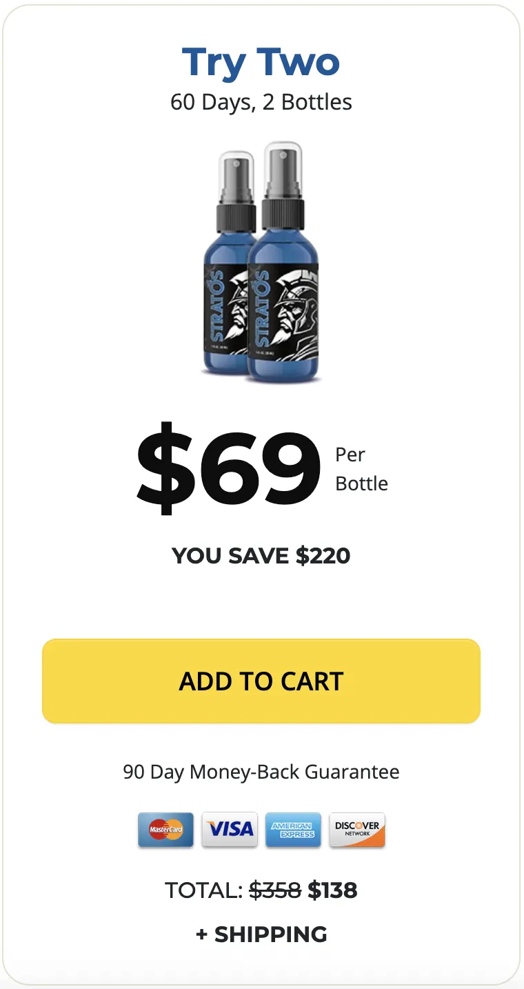 Buy Stratos Alpha 1 bottle — 30 day supply male performance support